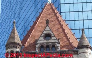 Steep clay tile cathedral roof, Boston MA (C) Daniel Friedman